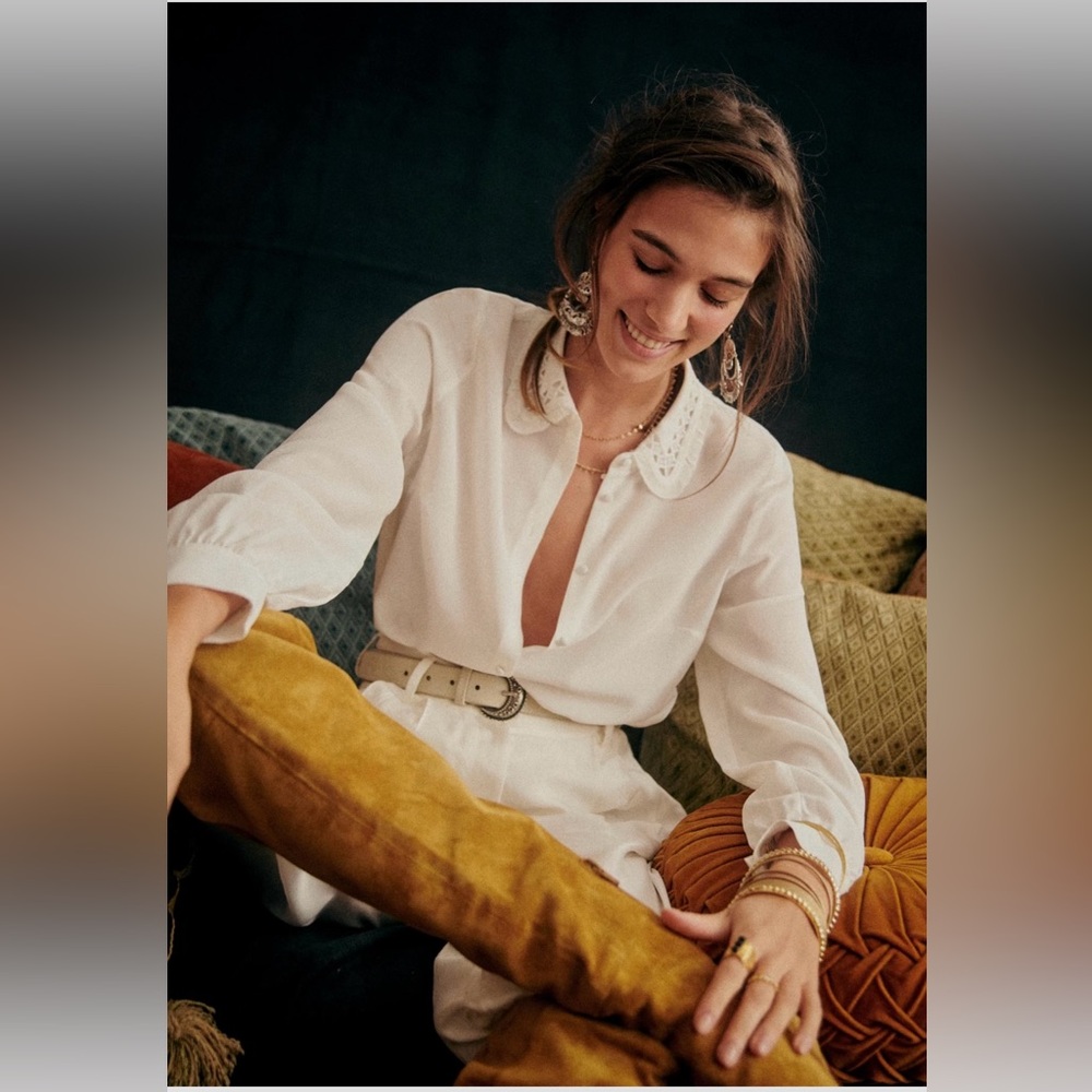 NWT Sezane Suzane Shirt - Picture 2 of 5